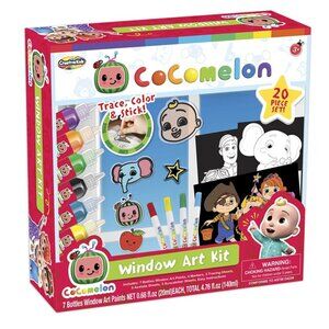 Creative Kids CoComelon Window Art Kit – 22 Piece Craft Set for Kids